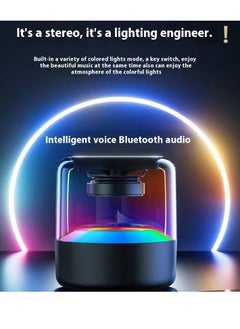 Generic Portable Bluetooth speaker with lights.Wireless Subwoofer Creative Bluetooth Speaker.360° sound surround with light show.  - Image 5