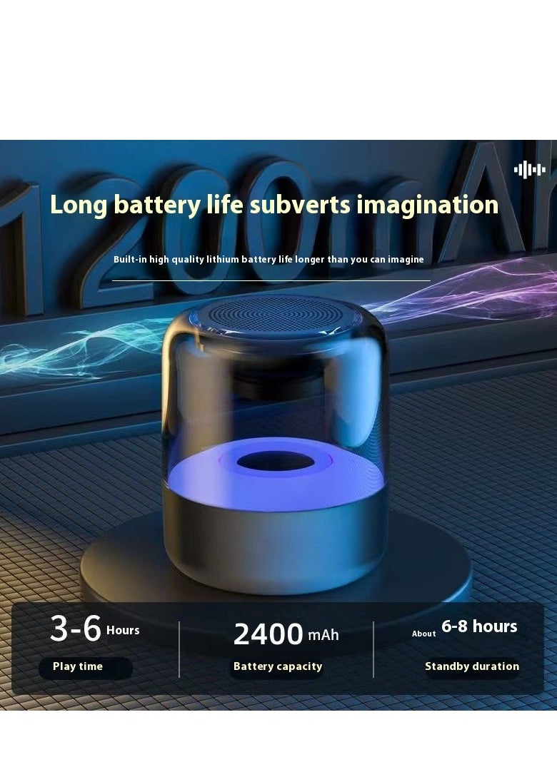 Generic - Portable Bluetooth speaker with lights.Wireless Subwoofer Creative Bluetooth Speaker.360° sound surround with light show. - Image 1