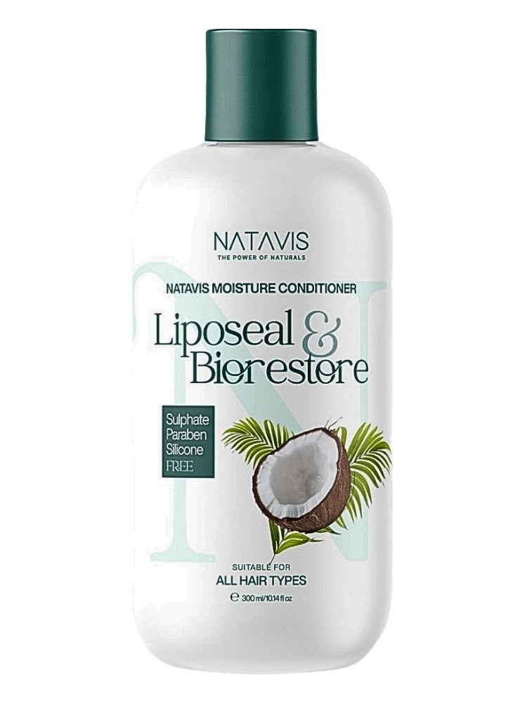 NATAVIS Moisture Conditioner 300 ML | Sulfate, Silicon and Paraben-FREE  - Image 1