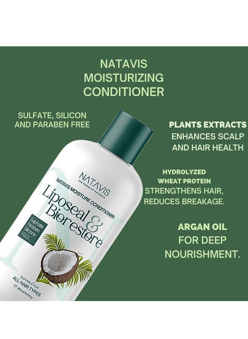 NATAVIS Moisture Conditioner 300 ML | Sulfate, Silicon and Paraben-FREE  - Image 2