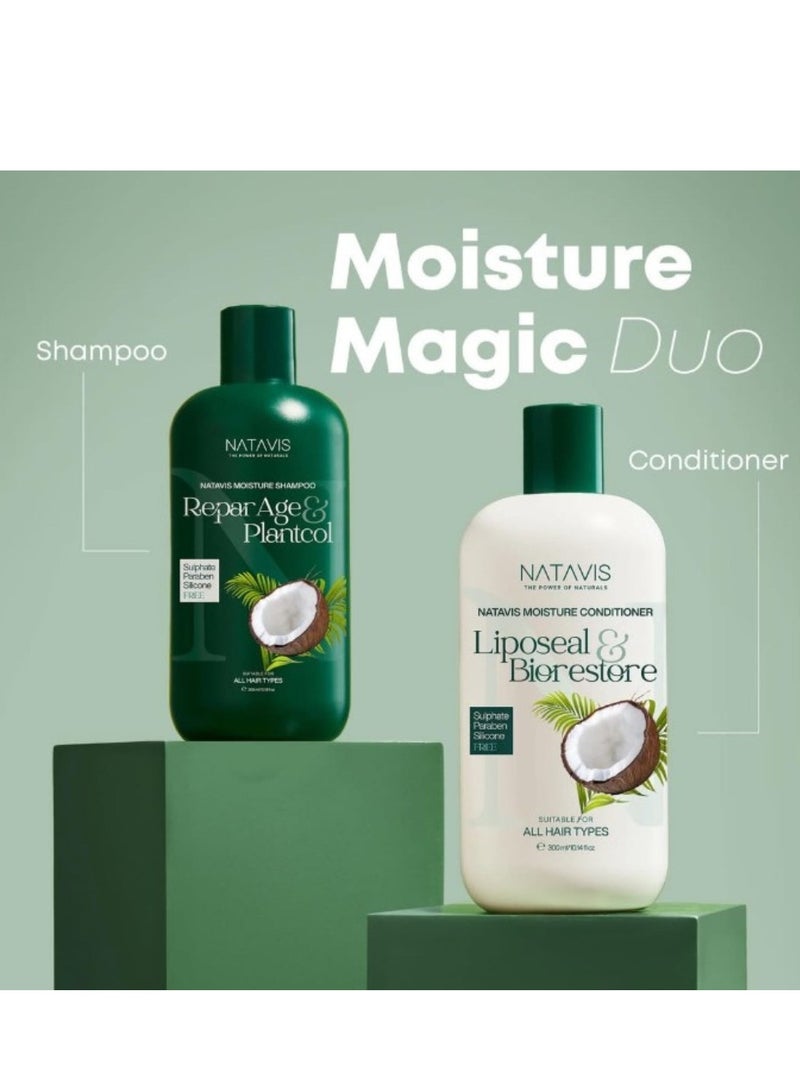 NATAVIS Moisture Conditioner 300 ML | Sulfate, Silicon and Paraben-FREE  - Image 3
