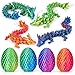 YILCER 4Pcs 3D Printed Dragon Eggs with Dragon Inside Prefilled Easter Eggs with Dragon Toy for Basket Stuffers Goodie Bag Fillers Classroom Prize Supplies Easter Basket Essentials for Kids Teens - Image 3