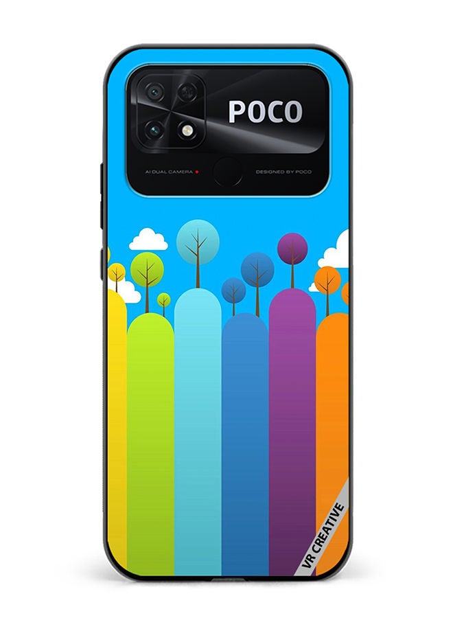 VR CREATIVE Protective Case Cover For Xiaomi Poco C40 Nature Design Multicolour - Image 1