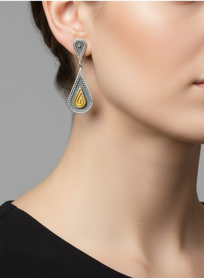 بي تي سي إيلا - حلق فضة مطلي بالذهب (SIL0507) - Image 1