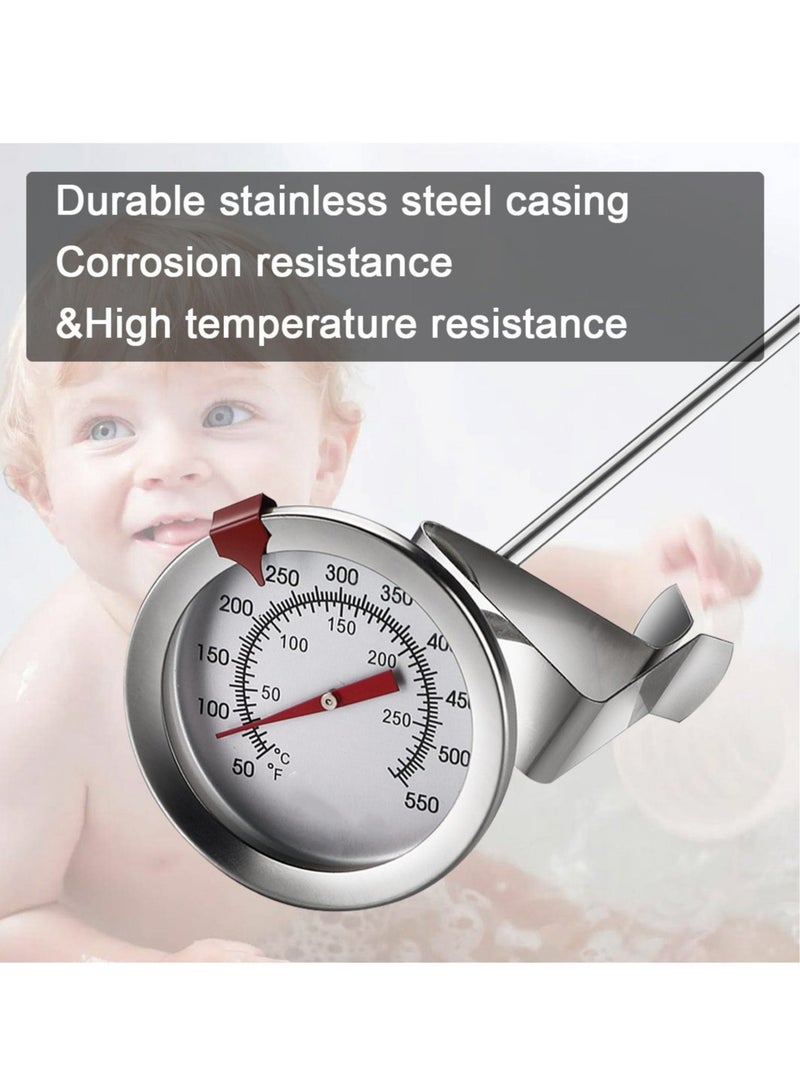 Arabest Candy/Deep Fry Thermometer with Instant Read,Dial Thermometer,12" Stainless Steel Stem Meat Cooking Thermometer,Best for Turkey,BBQ,Grill - Image 3