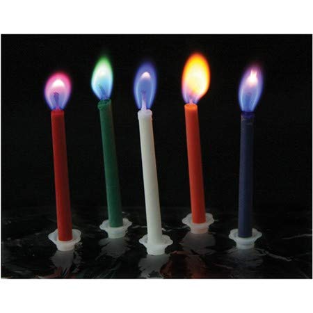 Play Visions Colorflame Birthday Candles With Colored Flames - Birthday, Party, Cake Decor - 12 Candles Per Box - Image 2