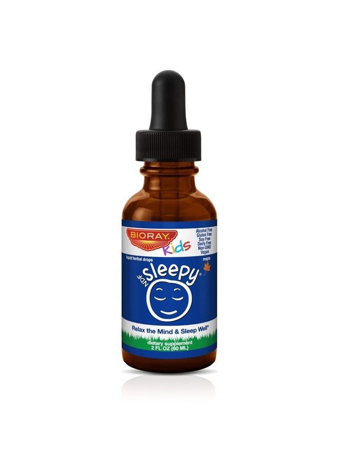 BIORAY Kids NDF Sleepy, Maple - 2 fl oz - Relax The Mind & Rest Through The Night - Non-GMO, Vegan, Gluten Free - 1-2 Month Supply - Image 1