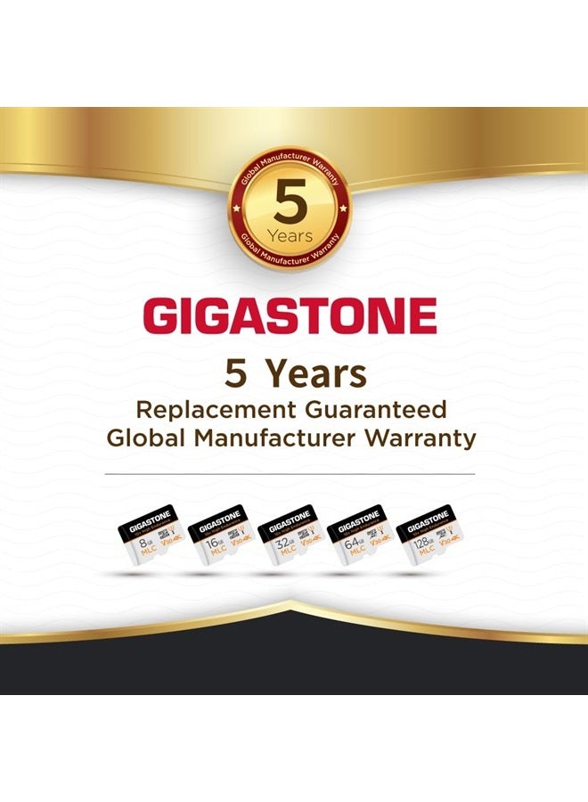 Gigastone [10x High Endurance] Gigastone Industrial 32GB 2-Pack MLC Micro SD Card, 4K Video Recording, Security Cam, Dash Cam, Surveillance Compatible 95MB/s, U3 C10, with Adapter [5-Yrs Free Data Recovery] - Image 5