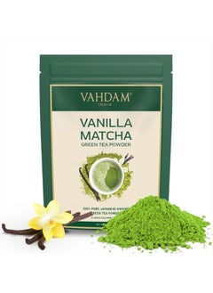VAHDAM , Vanilla Matcha Green Tea Powder - 1.76oz (25 Cups) | Japanese Matcha Powder With Pure Vanilla | Brew Delicious Vanilla Matcha Latte  - Image 1