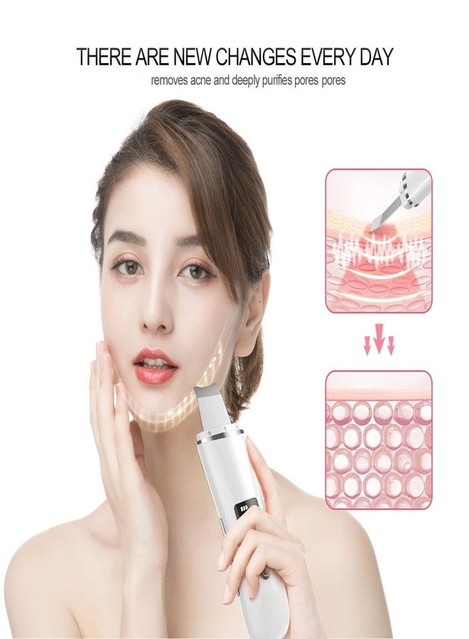 FENNIDICE Face Scrubber Skin Spatula, Blackhead Remover with 4 Modes, Pore Extractor Face Spatula Deep Cleansing for Facial Skin Care Gift for Women - Image 4