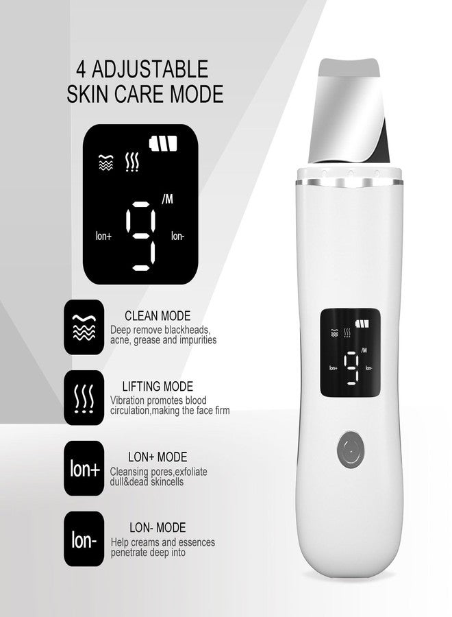 FENNIDICE Face Scrubber Skin Spatula, Blackhead Remover with 4 Modes, Pore Extractor Face Spatula Deep Cleansing for Facial Skin Care Gift for Women - Image 2