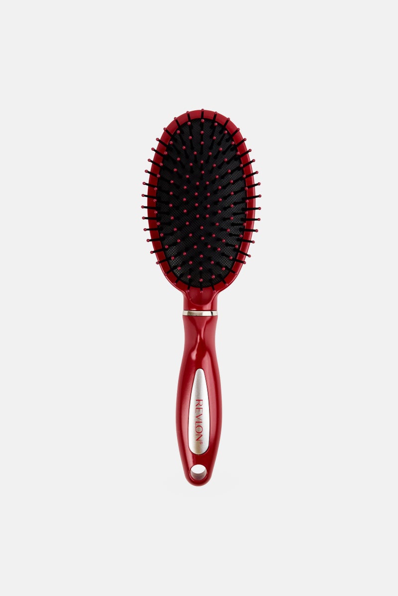 Revlon Detangle And Smooth Cushion Brush, Red - Image 1