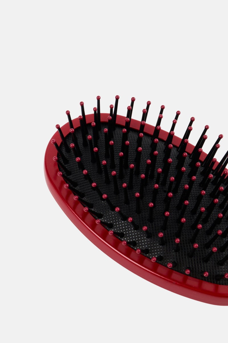 Revlon Detangle And Smooth Cushion Brush, Red - Image 3