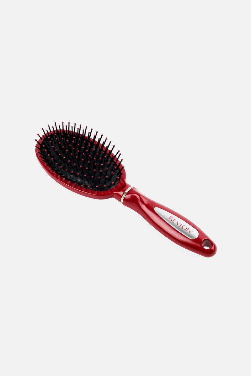 Revlon Detangle And Smooth Cushion Brush, Red - Image 2