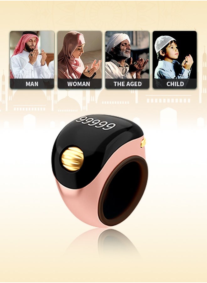 Generic Tasbeeh Ring with 99999 Count, Prayer Smart Counter with Roller Feel, Suitable for Islamic Meditation and Spiritual Practice  - Image 1