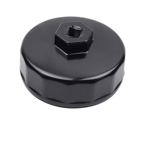 Ibetter 74mm 14 Flutes Oil Filter Wrench For Volkswagen Mercedes Benz VW Audi Porsche Mazda Sprinter And More Also Fits Select Mobil1 Bosch Mahle and Other Aftermarket FiltersBlack - Image 1