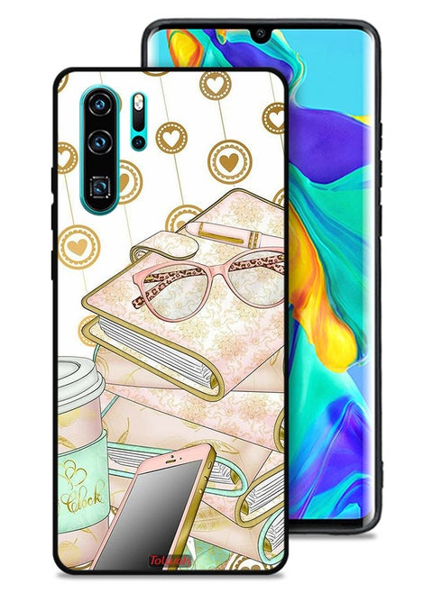 Huawei P30 Pro Protective Case Cover Glasses On Books