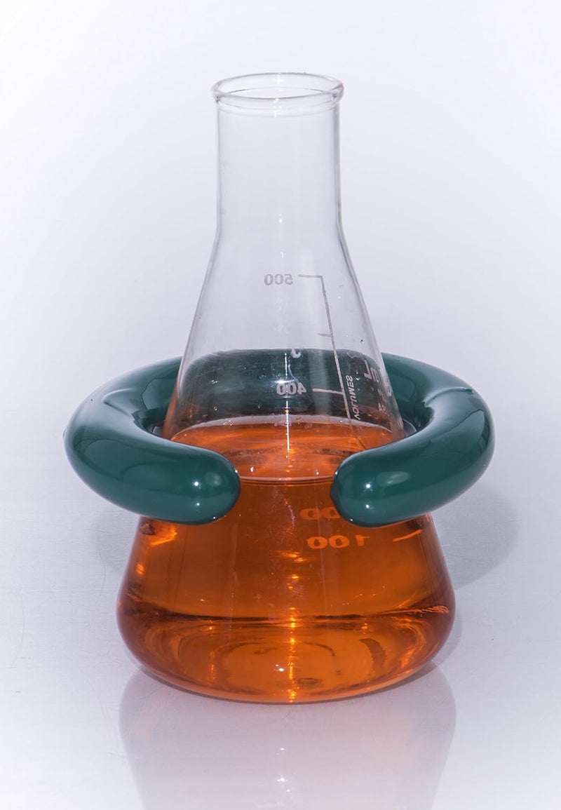 SP Scienceware SP Bel-Art “C”-Shape Open 2.0lb Lead Ring Flask Weight with Vikem Vinyl Coating; for 1000-4000ml Flasks (F18308-4000) - Image 2