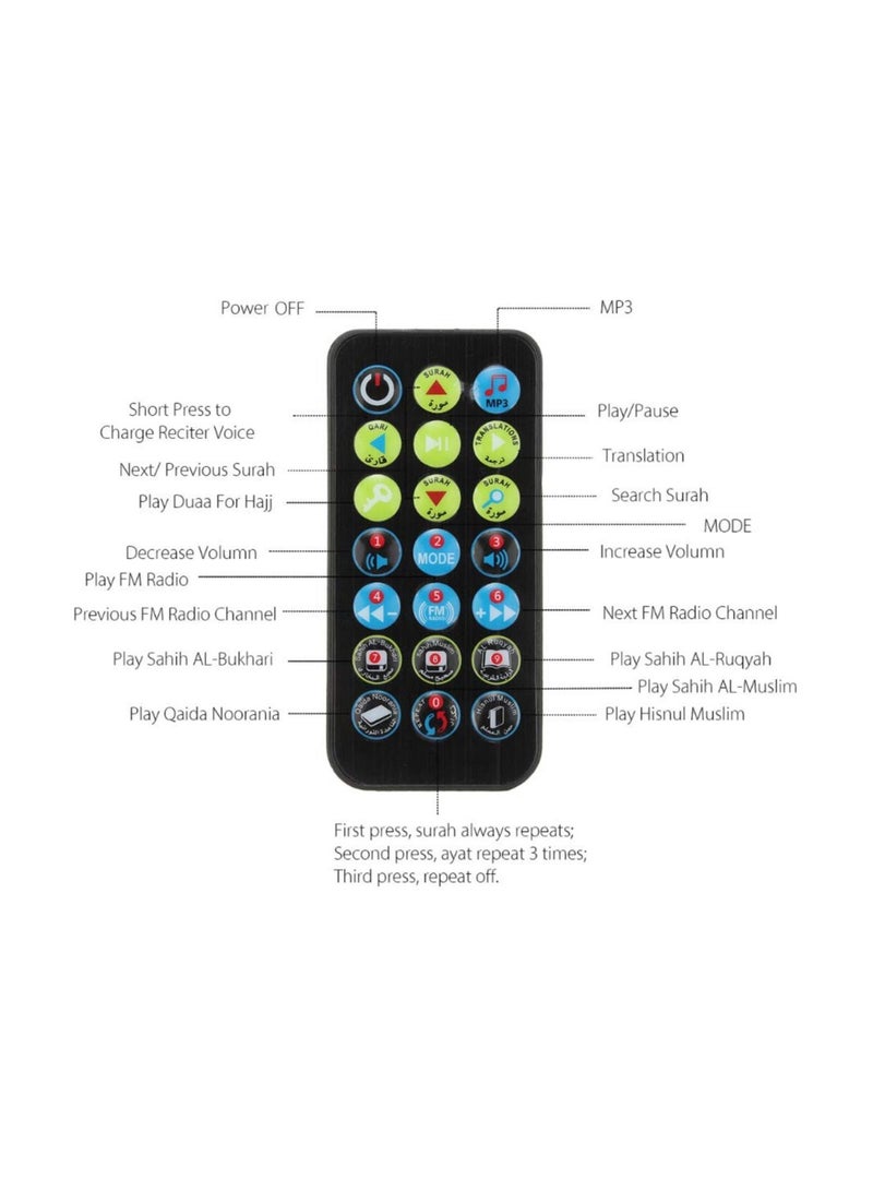 Portable Bluetooth Quran Speaker MP3 Player 8GB - Image 5