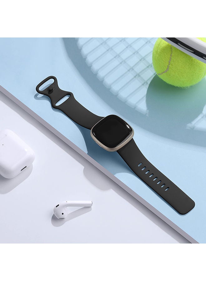O Ozone for Fitbit Versa 3/Versa 4/Fitbit Sense/Sense 2 Strap Silicone Bands with Case, Adjustable Soft Sport Band Wristband Straps for Men Women-White  - Image 5