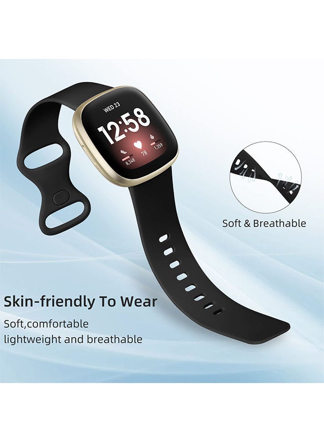O Ozone for Fitbit Versa 3/Versa 4/Fitbit Sense/Sense 2 Strap Silicone Bands with Case, Adjustable Soft Sport Band Wristband Straps for Men Women-White  - Image 4