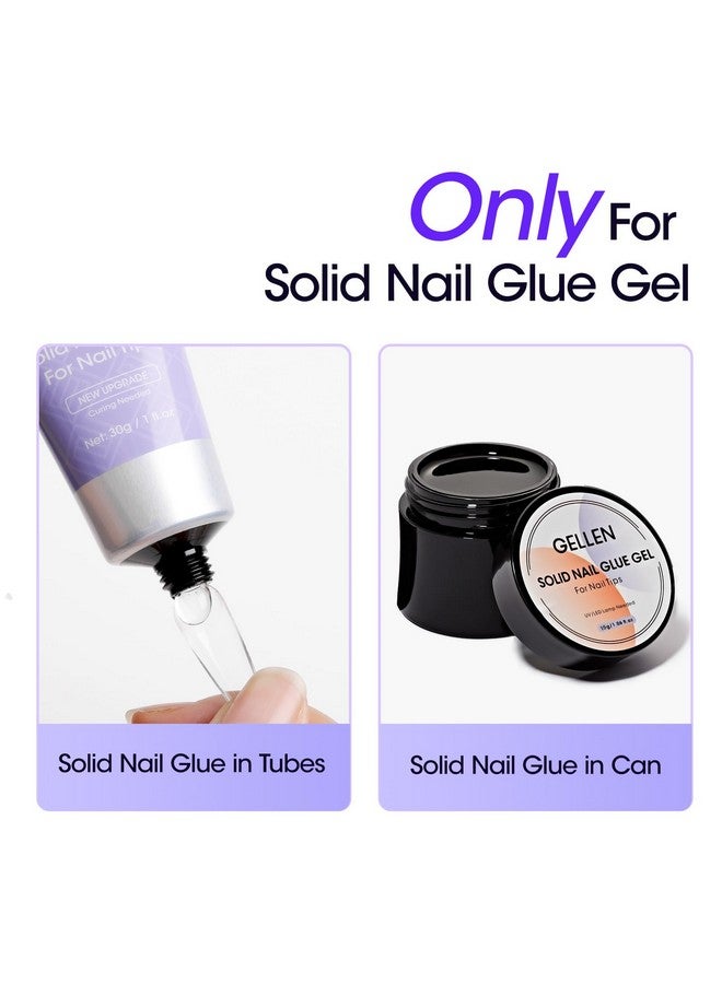 Gellen Nail Glue Remover, 60ML Nail Glue Remover for Press On Nails, Easy Remove Solid Nail Glue Gel On Fake Nail Tips, Not for Gel-base Glue or Gel Nail Polish - Image 2