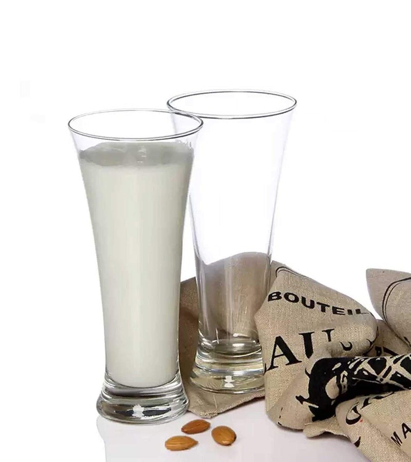TIENER Premium Juice & Beer Glass, Pilsner Highball Glasses Heavy Base Tall Bar Glass | Drinking Glasses for Water, Juice, Beer, Wine, and Cocktails | Transparent | 275 ML | Set of 6 - Image 5