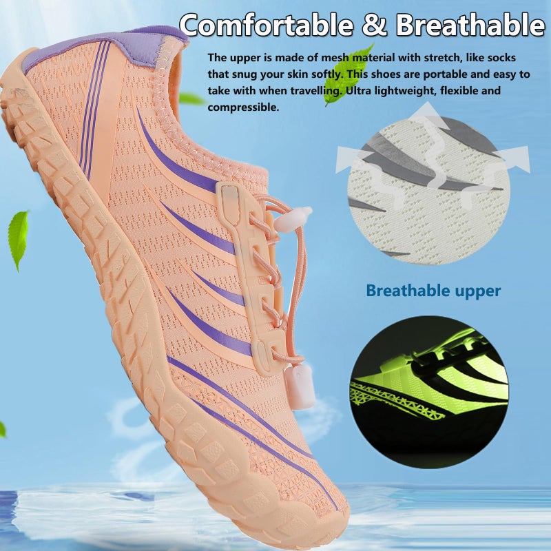 ziitop Water Shoes for Women Men Barefoot Shoes Quick Dry Aqua Outdoor Sports for Swim Pool Beach Surf Walk Water Yoga River Lake Hiking Kayaking - Image 3