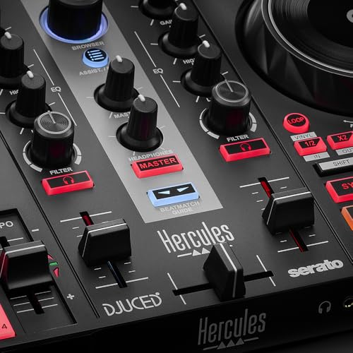 Hercules DJControl Inpulse 200 MK2 — Ideal DJ Controller for Learning to Mix — Software and Tutorials Included, Black - Image 3