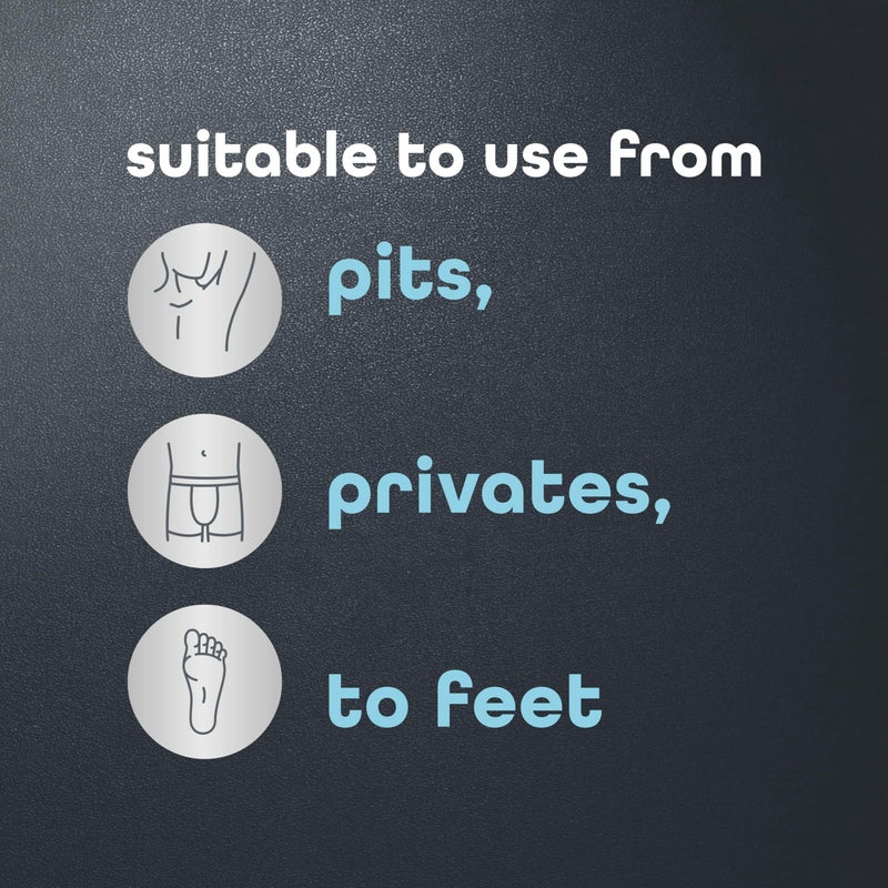 Dove Men+Care دوف للرجال + العناية مزيل العرق للجسم بالكامل مارين + سبرس الأزرق لحماية من الروائح لمدة 72 ساعة من الإبطين والأماكن الحساسة إلى القدمين 4 أونصات - Image 2