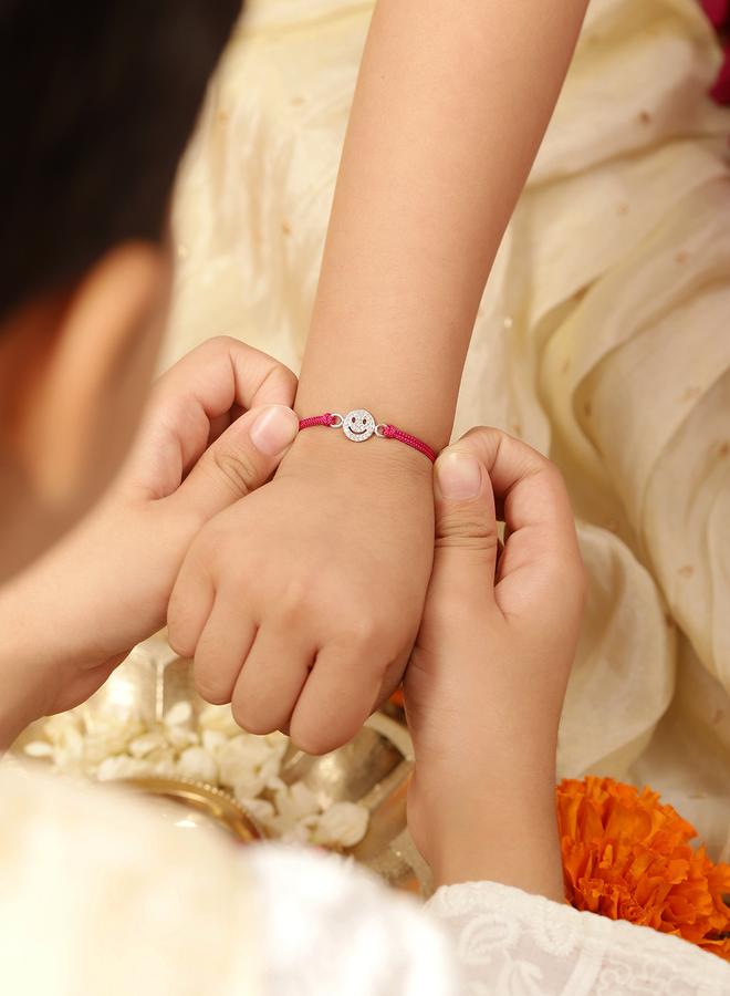 Bonkids Earth-Tone Rakhi with Engraved Bead - Image 2