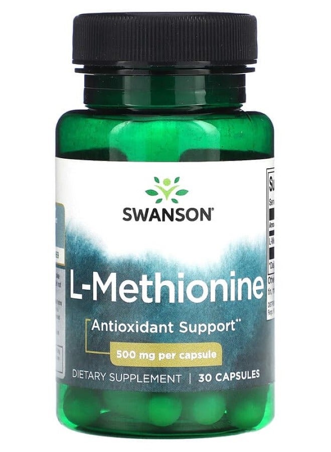 SWANSON L-Methionine 500 mg 30 Caps