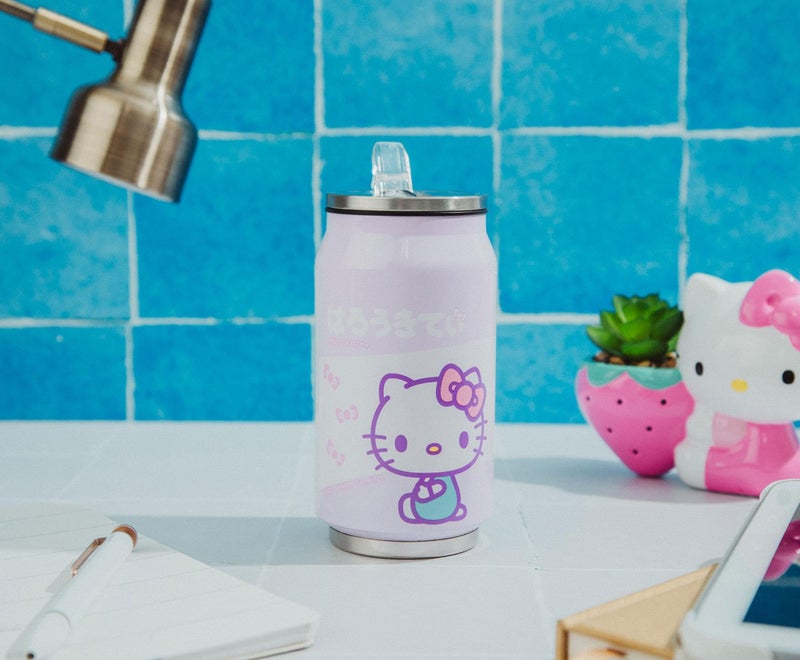 Silver Buffalo Sanrio Hello Kitty Stainless Steel Double Wall Can Shape Cup, 11.8 Ounces - Image 4