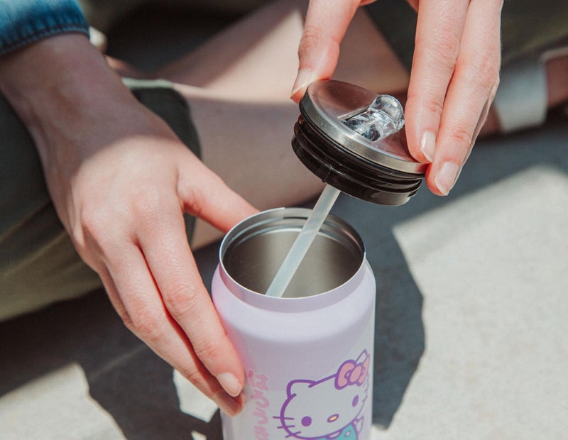Silver Buffalo Sanrio Hello Kitty Stainless Steel Double Wall Can Shape Cup, 11.8 Ounces - Image 5