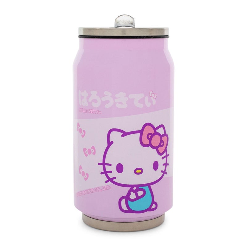 Silver Buffalo Sanrio Hello Kitty Stainless Steel Double Wall Can Shape Cup, 11.8 Ounces - Image 1