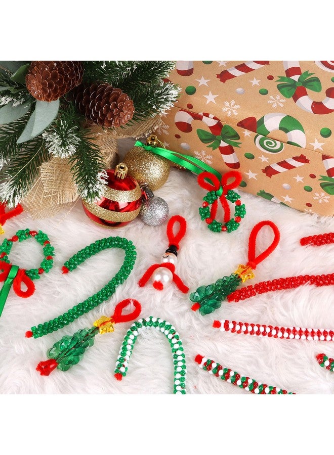 DIYASY 40 Sets Christmas Beads Crafts For Kids, Beaded Ornament Kits Tri Bead Bulk Arts Making Kit For Holiday Tree Diy Hanging Ornaments Party Supplies Adults Kids Ages 4-8 8-12 - Image 3