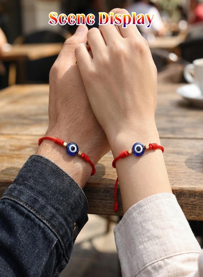 Gaahkai 20 Pcs Evil Eye Bracelets, Adjustable 7 Knot Mal De Ojo Bracelet Bring Good Luck for Women & Men - Image 5