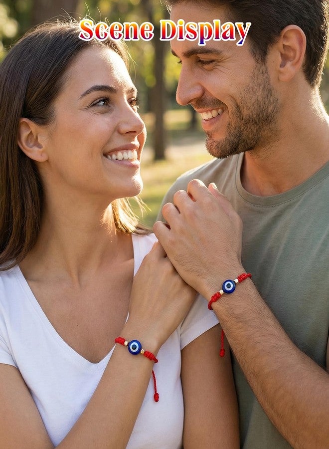 Gaahkai 20 Pcs Evil Eye Bracelets, Adjustable 7 Knot Mal De Ojo Bracelet Bring Good Luck for Women & Men - Image 4