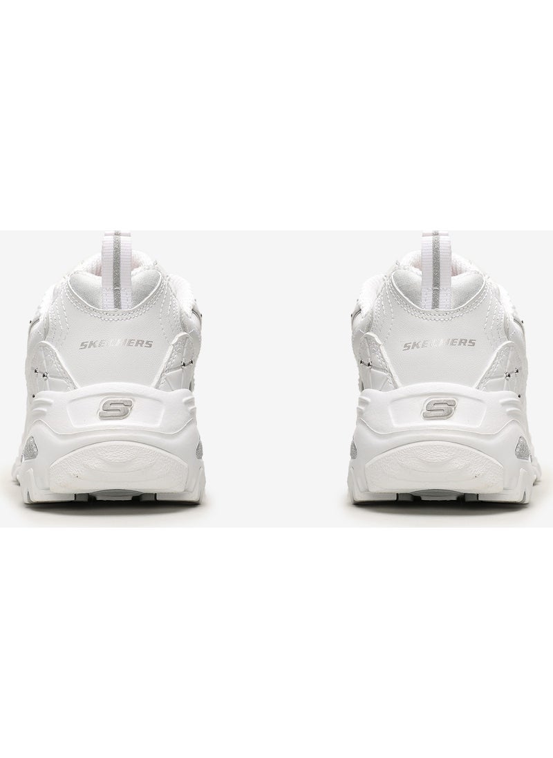 SKECHERS D'LITES - GLAMOR FEELS Women's White Sneakers - 13087 WSL  - Image 3
