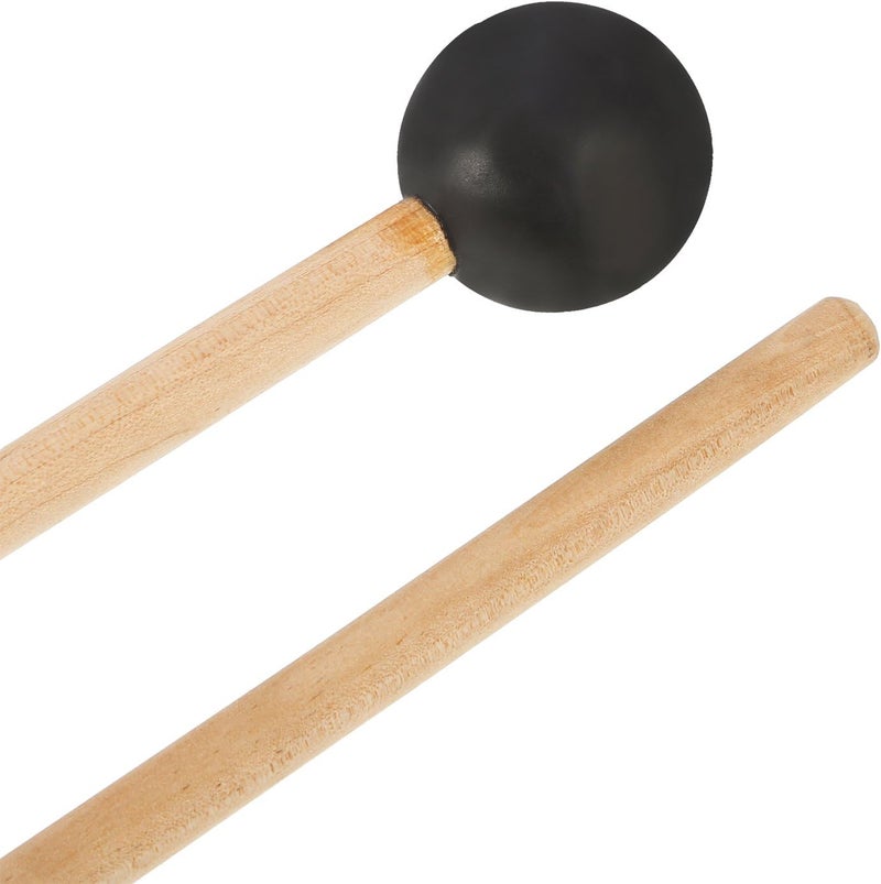 Shappy Bell Mallets Glockenspiel Sticks, Rubber Mallet Percussion with Wood Handle, 15 Inch Long (Black) - Image 5