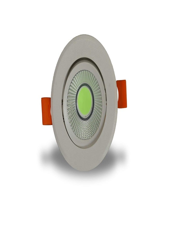 D'Mak LED 6 Watts 4000K Round Ceiling COB Spot Light (Warm White) - Pack of 4(Aluminium) - Image 2