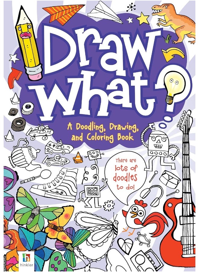 null - Draw What? A Doodling, Drawing and Colouring Book by Mike Davidson - Paperback - Image 1
