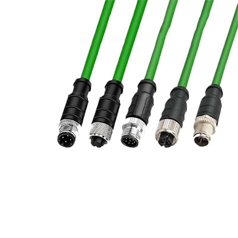 كابل إيثرنت الصناعي M12 Profinet 4 دبوس نوع A ذكر إلى أنثى محمي CAT6 300 سم - Image 2