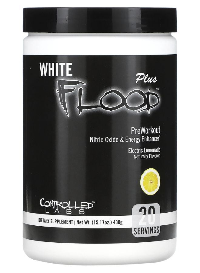 controlled labs White Flood Plus Preworkout Electric Lemonade 15.17 oz (430 g)