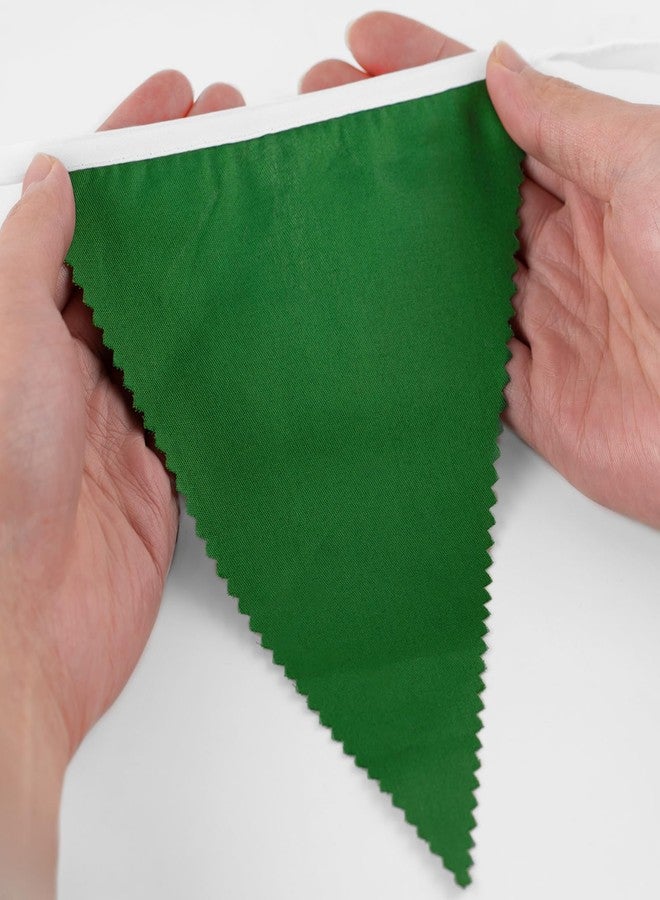 جيجاكرافت لافتة jijAcraft بطول 39 قدمًا باللون الأصفر والأخضر والأبيض، علم مثلث لتزيين حفلات الجولف، زينة قماشية لحفلات الشاي، لافتة معلقة لتزيين الحفلات في الربيع والصيف وأعياد الميلاد وحفلات الزفاف - Image 4