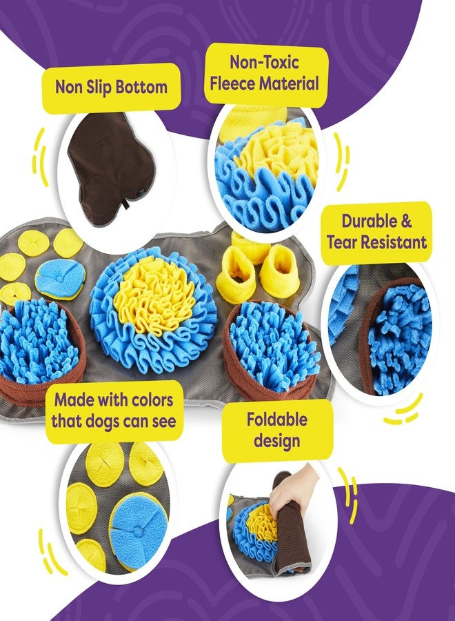 Hertzko Snuffle Mat for Dogs & Cats - Includes Lick Mat & Spatula - Dog Snuffle Toy, Puppy Enrichment Mat, Slow Feeder, Treat Dispenser, Boredom Relief, Pet Anxiety Aid - Image 4