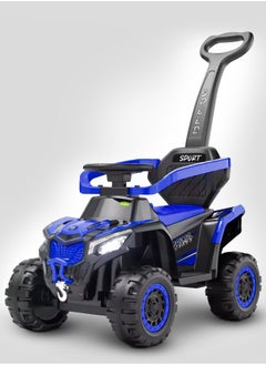 BAYBEE Beast 2 in 1 Baby Push Ride on Car for Kids, Ride on Toy Kids Jeep with Push Handle, Safety Bar, Music &  Light Baby Car Jeep Push Car for Baby Kids Car for Toddlers 1 to 3 Years Boy Girl Blue  - Image 1