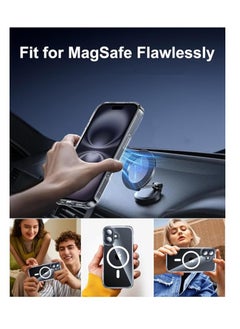 Generic Case Compatible with iPhone 16 Plus - MagSafe Case, Thin Transparent Silicone MagSafe Gel Case Cover For iPhone 16 Plus (Clear)  - Image 5