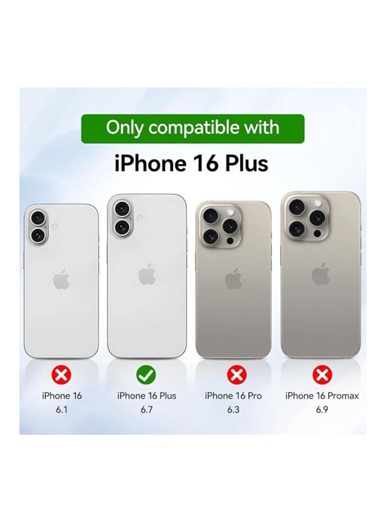 Generic - Case Compatible with iPhone 16 Plus - MagSafe Case, Thin Transparent Silicone MagSafe Gel Case Cover For iPhone 16 Plus (Clear) - Image 1