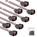 Exqutoo Fuel Injector Pigtail Connector Plug Wire 8Pcs Female Connectors with Pigtail Harness Wires EV6 EV14 Replace for Ford F150 F250 Mustang Dodge - Image 2